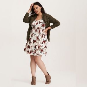 Torrid Floral Challis Dress